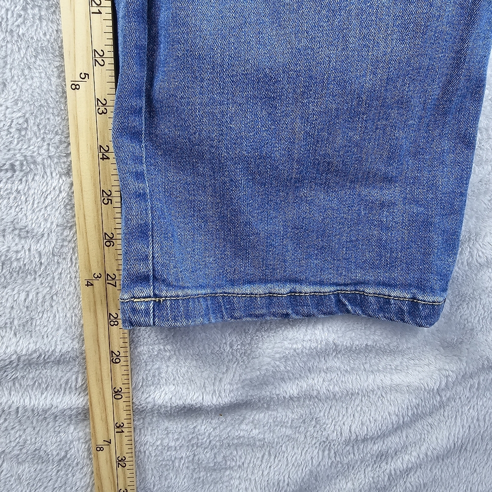 Woman Within Embroidered Floral Blue Jeans Women's Size 24W - Picture 7 of 11